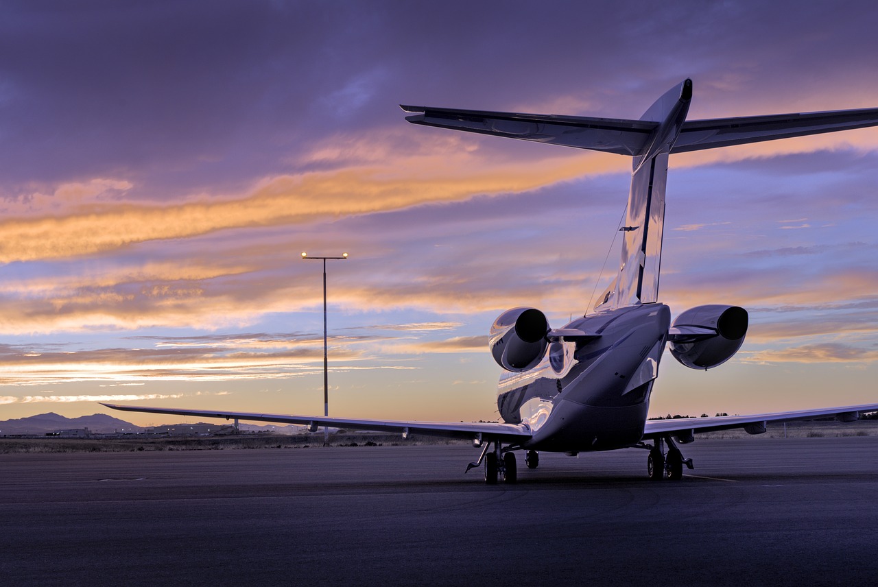 Pilatus PC-24 corporate jet parked at runway
